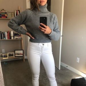 SHEIN Cropped Raglan Sleeve Turtleneck